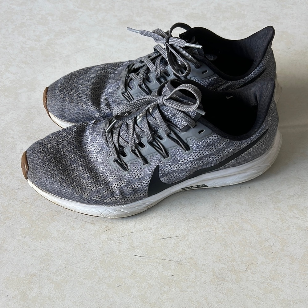 Nike Gray and Black Running Shoes